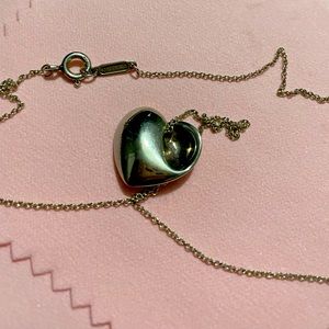 Tiffany & Co. Heart Puff Necklace